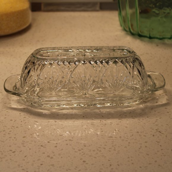 Cristal D’ Arques Dining Crystal Butter Dish Poshmark